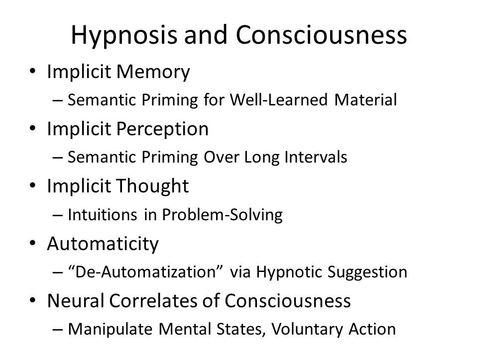 hypnosis psychology definition
